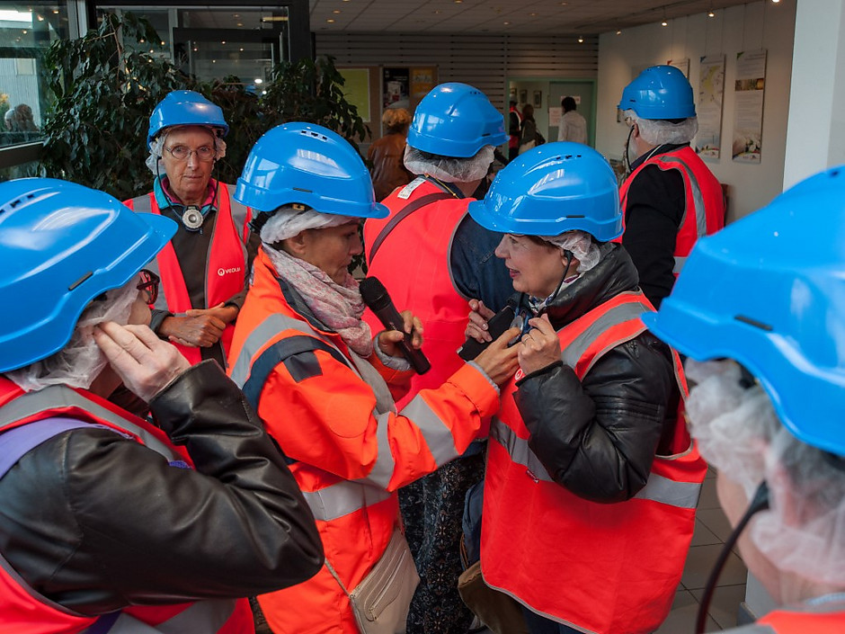 Visite du centre de tri de Saint-Ouen-l'Aumône. - voir en plus grand : (fenêtre modale)