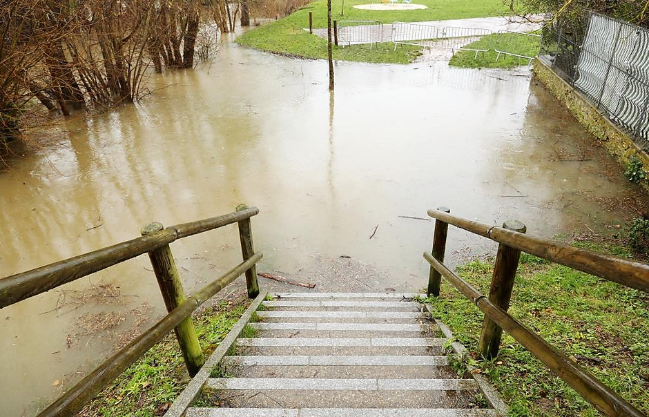 Crue de l'Oise, le 2 février 2021 - voir en plus grand : (fenêtre modale)