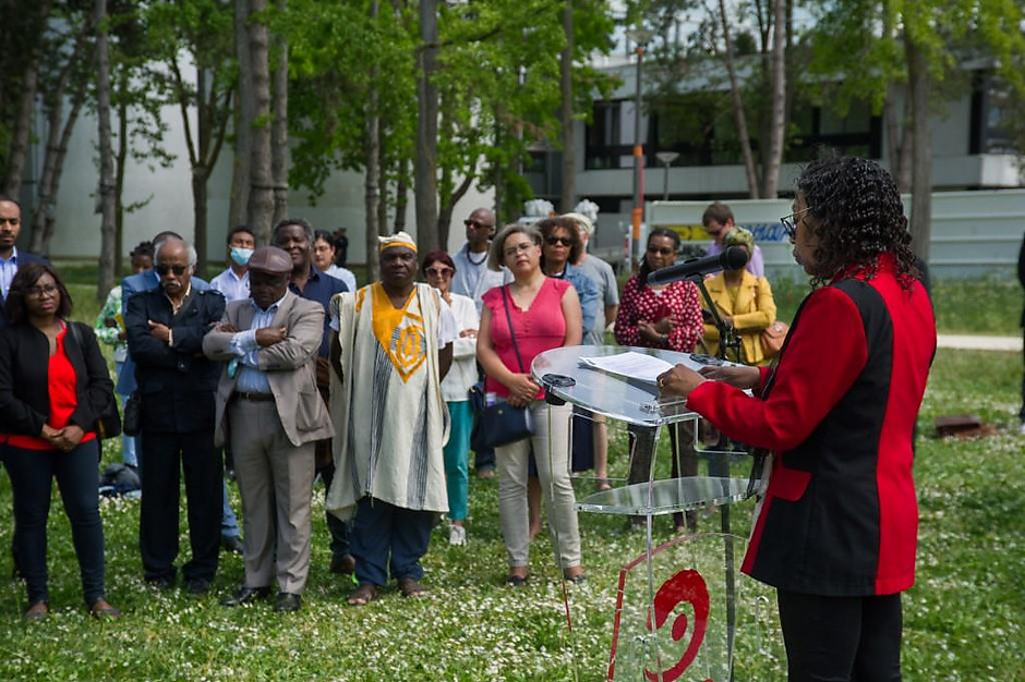 Commémoration de l'abolition de l'esclavage, le 10 mai à Cergy - voir en plus grand : (fenêtre modale)