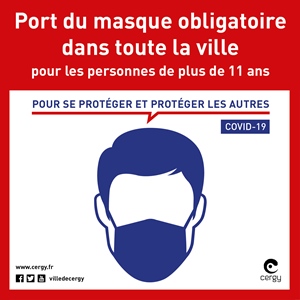 Port Du Masque Obligatoire Dans Toute La Ville Et Gestes Barrieres Ville De Cergy